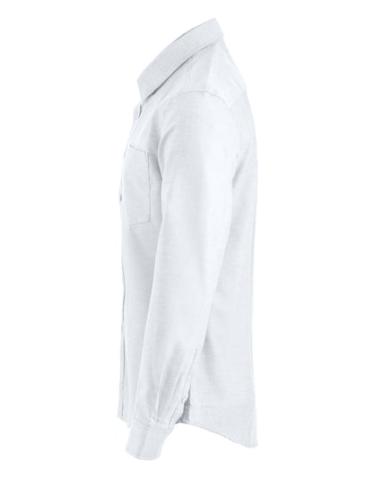 Clique Oxford Men's Shirt | Long Sleeve | Collar | Easy Care Cotton | 3 Colours | S-4XL