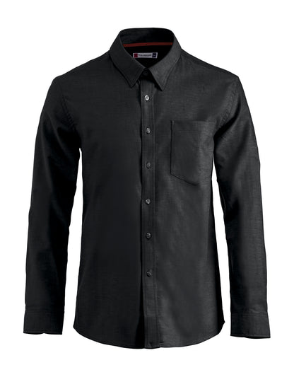 Clique Oxford Men's Shirt | Long Sleeve | Collar | Easy Care Cotton | 3 Colours | S-4XL