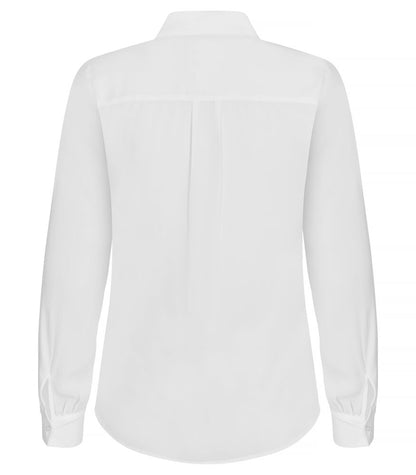Clique Libby Ladies Blouse | Light Chiffon | Semi-Opaque Material | Black or White | XS-2XL