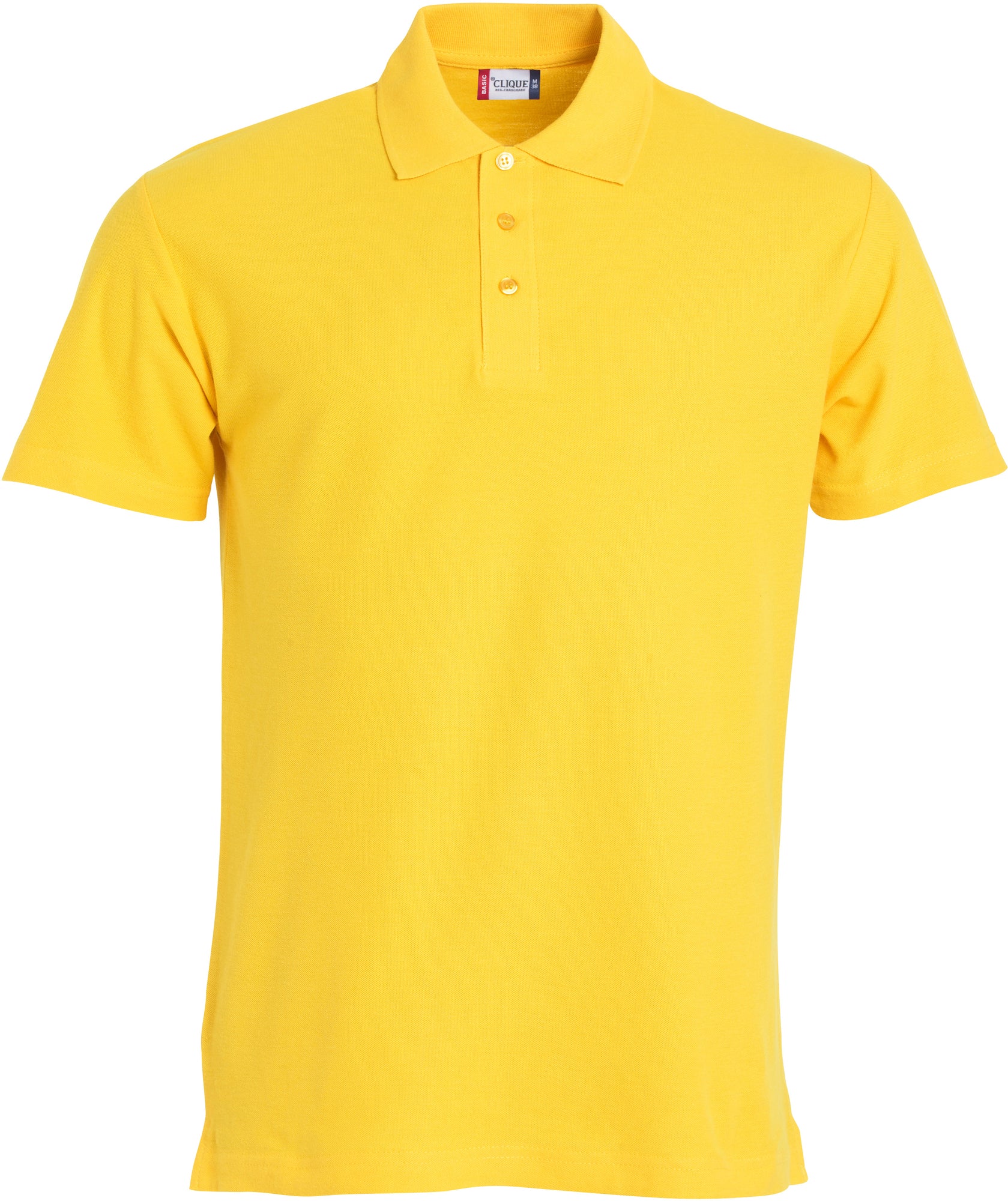Clique Basic Men's Polo Shirt | Cotton Polo Top | Flat Knit Collar | 14 Colours | S-4XL - Polo Shirt - Logo Free Clothing
