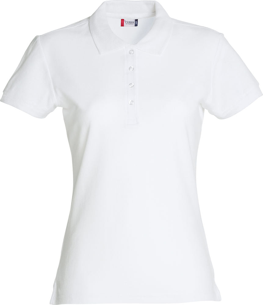 Clique Basic Ladies Polo Shirt | Cotton Polo Top | Flat Knit Collar | 16 Colours | XS-2XL