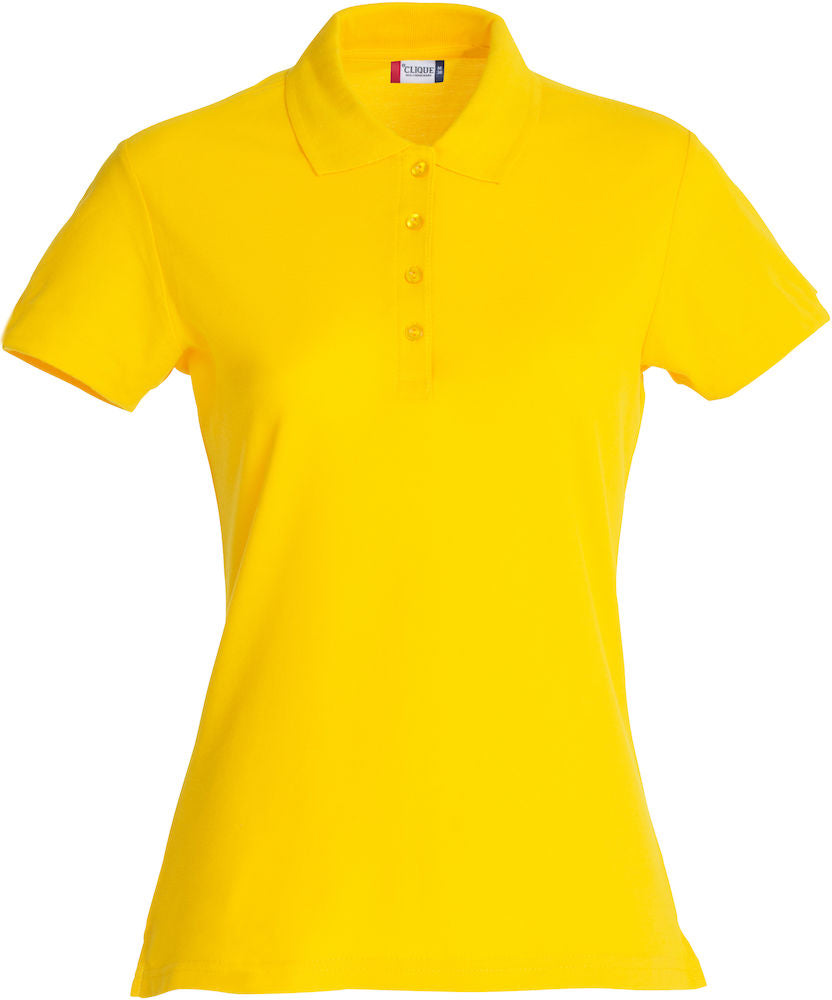 Clique Basic Ladies Polo Shirt | Cotton Polo Top | Flat Knit Collar | 16 Colours | XS-2XL