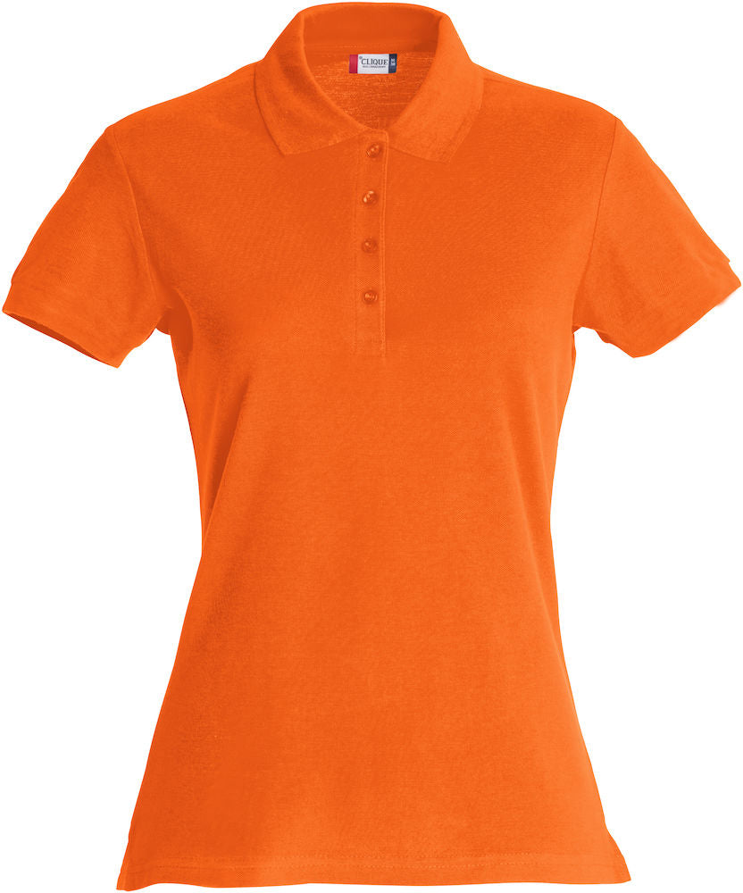 Clique Basic Ladies Polo Shirt | Cotton Polo Top | Flat Knit Collar | 16 Colours | XS-2XL