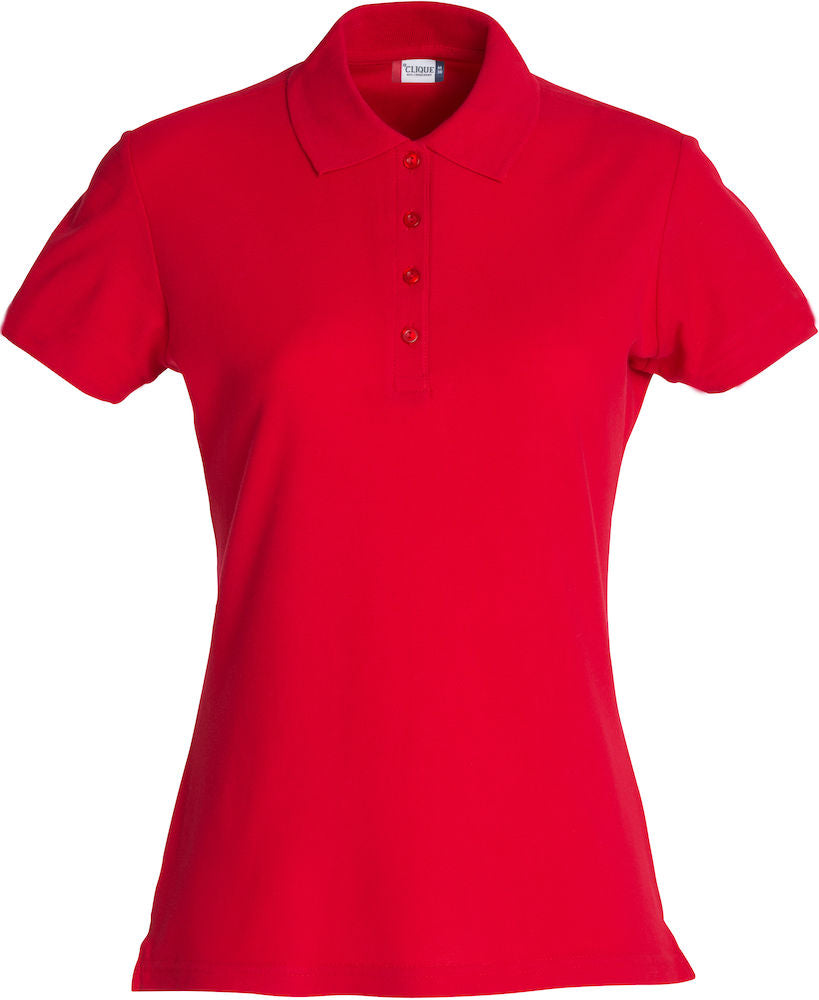 Clique Basic Ladies Polo Shirt | Cotton Polo Top | Flat Knit Collar | 16 Colours | XS-2XL