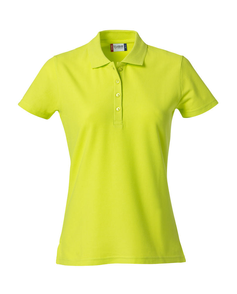 Clique Basic Ladies Polo Shirt | Cotton Polo Top | Flat Knit Collar | 16 Colours | XS-2XL