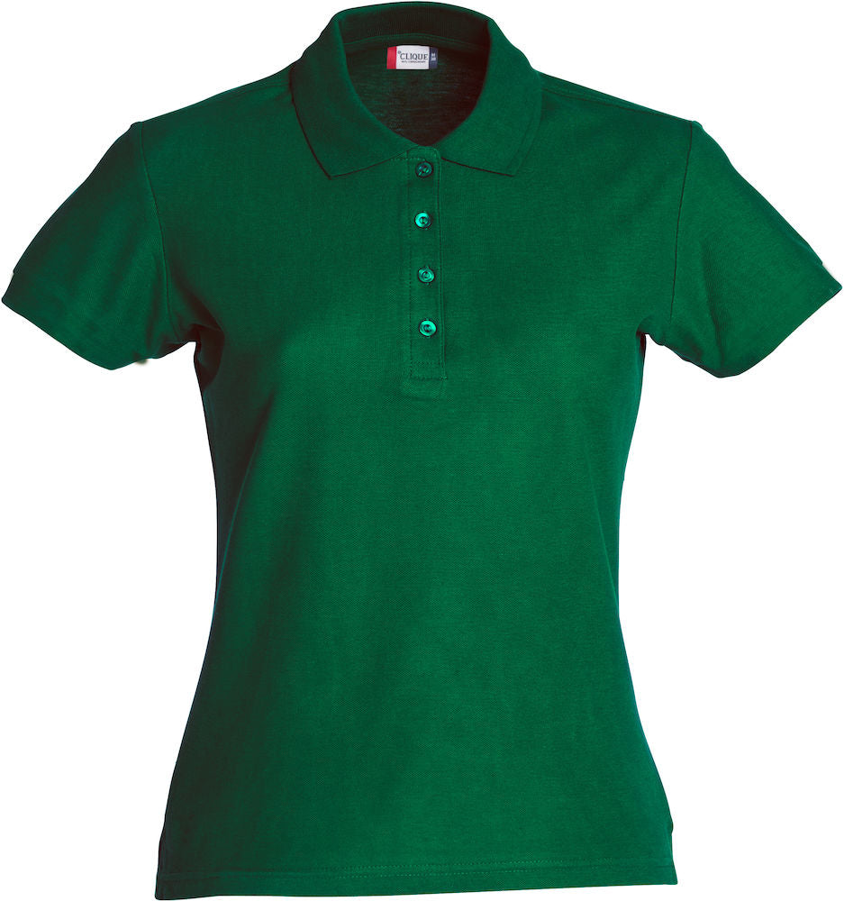 Clique Basic Ladies Polo Shirt | Cotton Polo Top | Flat Knit Collar | 16 Colours | XS-2XL