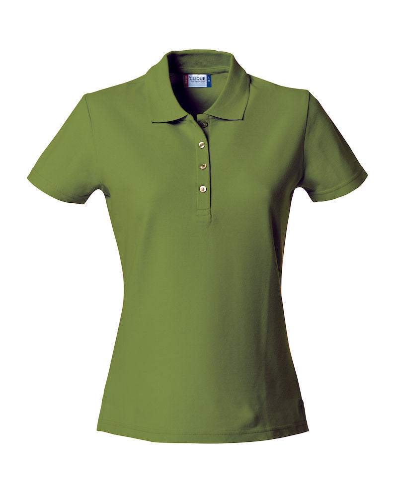 Clique Basic Ladies Polo Shirt | Cotton Polo Top | Flat Knit Collar | 16 Colours | XS-2XL