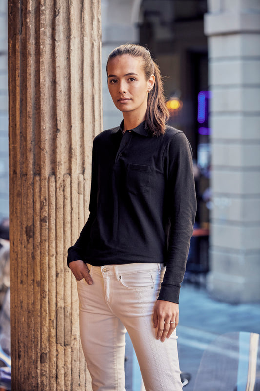 Clique Basic Pocket Polo Shirt | Long Sleeve | Unisex | Ringspun Cotton | 6 Colours | XS-4XL