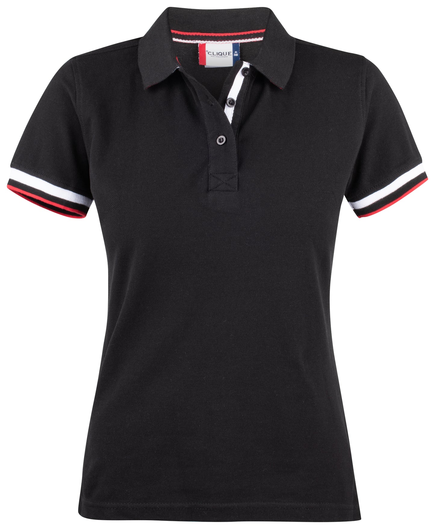 Clique Newton Ladies Polo Shirt | Contrast Details | Ringspun Cotton Polo | 6 Colours | S-XL