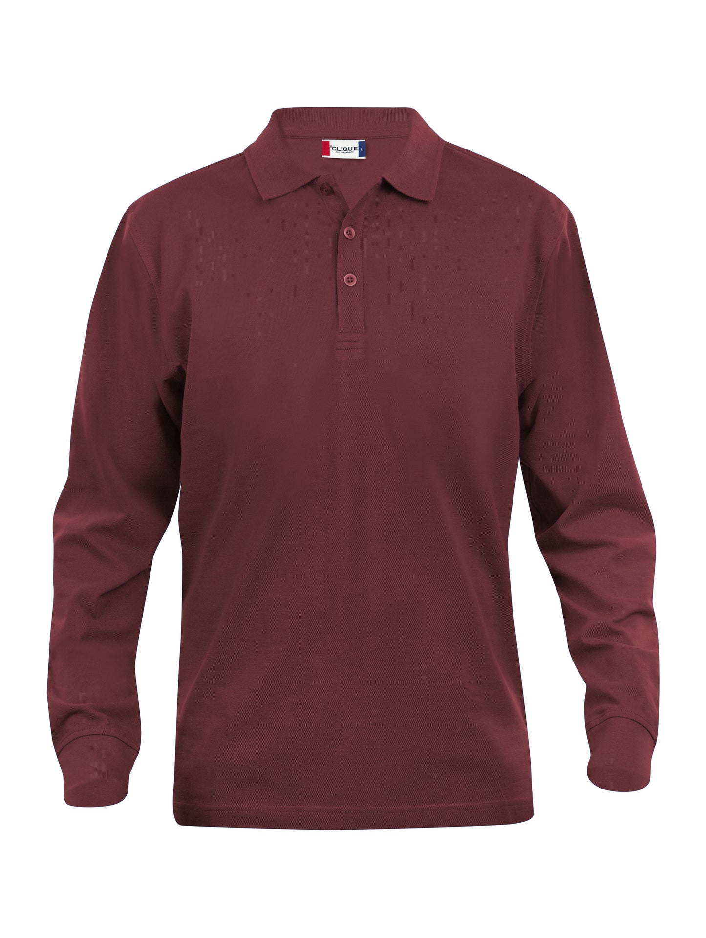 Clique Classic Lincoln Men's Polo Shirt | Long Sleeve Soft Cotton Polo | 11 Colours | XS-5XL