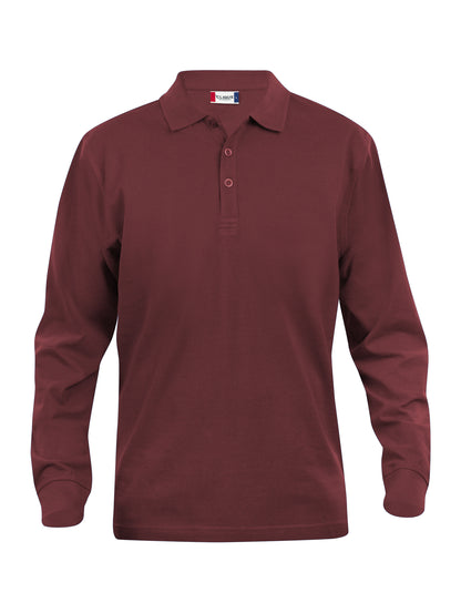 Clique Classic Lincoln Men's Polo Shirt | Long Sleeve Soft Cotton Polo | 11 Colours | XS-5XL