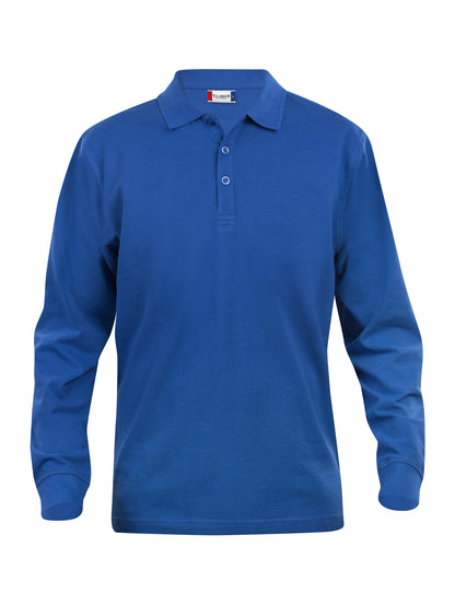 Clique Classic Lincoln Men's Polo Shirt | Long Sleeve Soft Cotton Polo | 11 Colours | XS-5XL