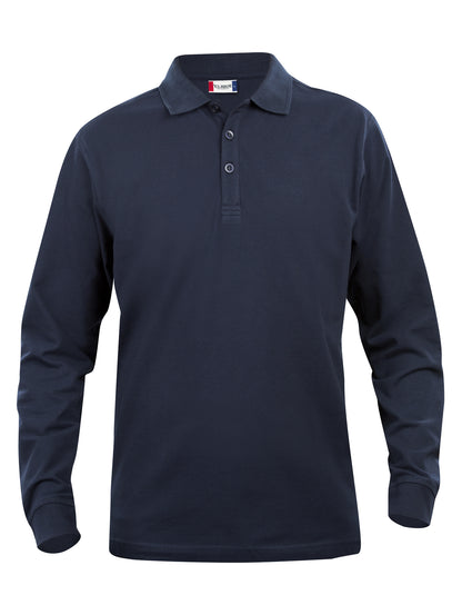 Clique Classic Lincoln Men's Polo Shirt | Long Sleeve Soft Cotton Polo | 11 Colours | XS-5XL