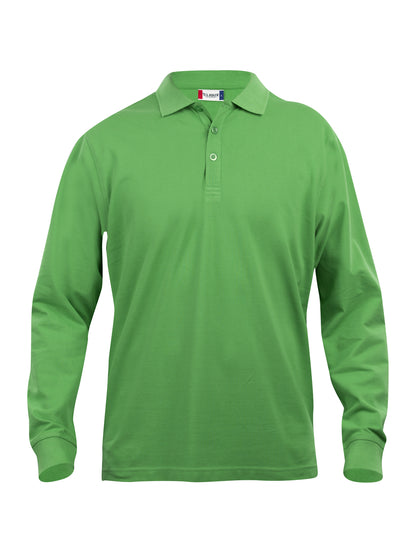 Clique Classic Lincoln Men's Polo Shirt | Long Sleeve Soft Cotton Polo | 11 Colours | XS-5XL