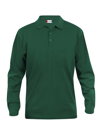 Clique Classic Lincoln Men's Polo Shirt | Long Sleeve Soft Cotton Polo | 11 Colours | XS-5XL