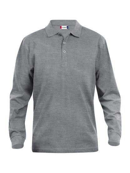 Clique Classic Lincoln Men's Polo Shirt | Long Sleeve Soft Cotton Polo | 11 Colours | XS-5XL