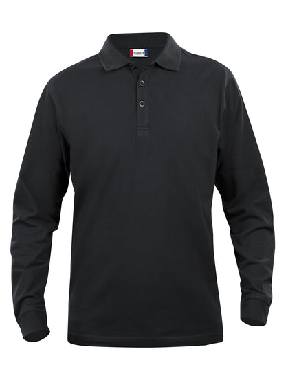 Clique Classic Lincoln Men's Polo Shirt | Long Sleeve Soft Cotton Polo | 11 Colours | XS-5XL