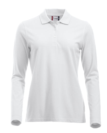 Clique Classic Marion Ladies Polo Shirt | Long Sleeve Soft Cotton Polo | 11 Colours | XS-2XL