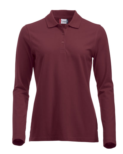 Clique Classic Marion Ladies Polo Shirt | Long Sleeve Soft Cotton Polo | 11 Colours | XS-2XL