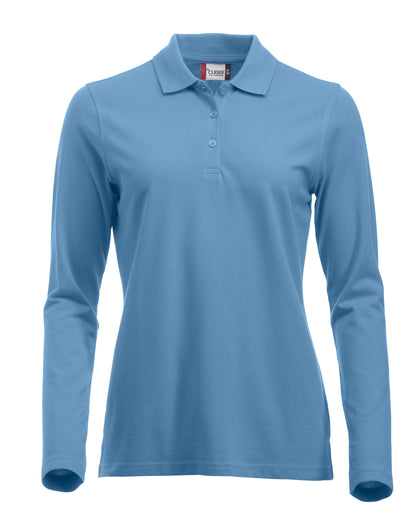 Clique Classic Marion Ladies Polo Shirt | Long Sleeve Soft Cotton Polo | 11 Colours | XS-2XL
