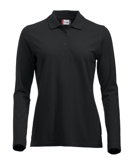 Clique Classic Marion Ladies Polo Shirt | Long Sleeve Soft Cotton Polo | 11 Colours | XS-2XL