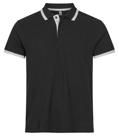 Clique Austin Unisex Polo Shirt | Pique Cotton Polo | Contrast Stripes | 4 Colours | XS-3XL