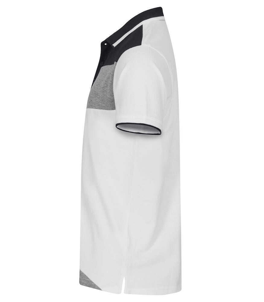 Clique Conrad Unisex Polo Shirt | Pique Cotton Polo | Colour Blocks | 2 Colours | XS-3XL - Polo Shirt - Logo Free Clothing