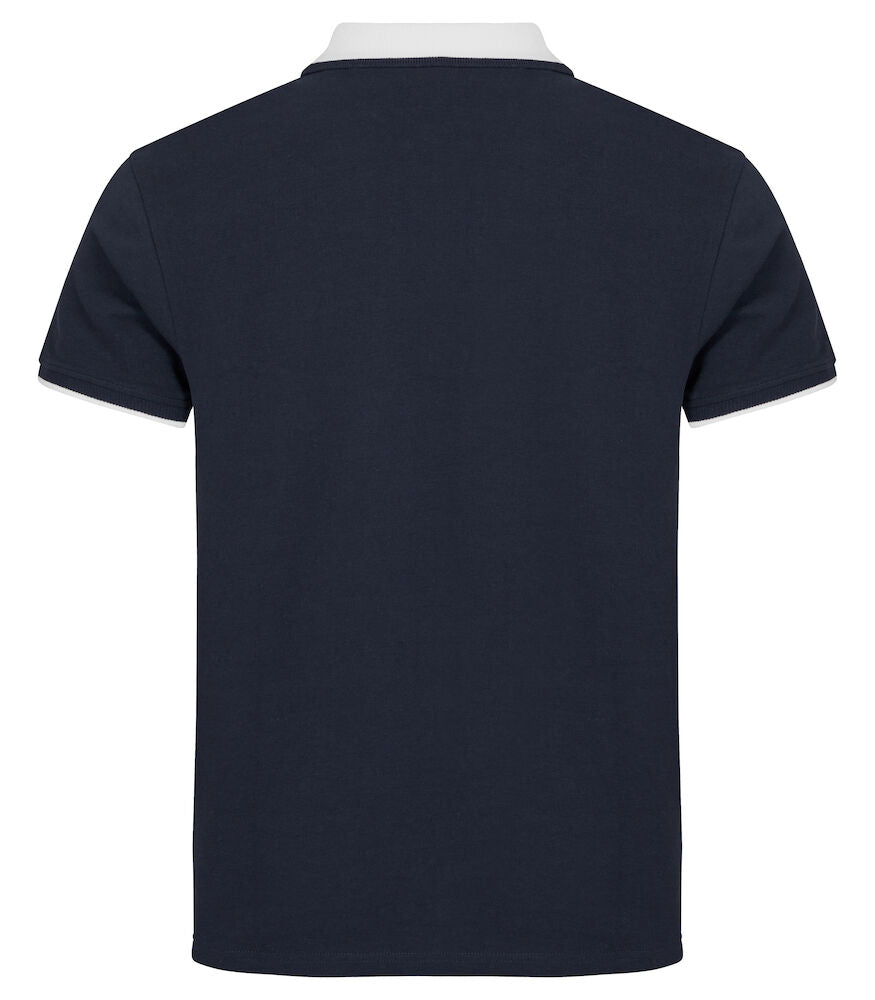 Clique Conrad Unisex Polo Shirt | Pique Cotton Polo | Colour Blocks | 2 Colours | XS-3XL - Polo Shirt - Logo Free Clothing