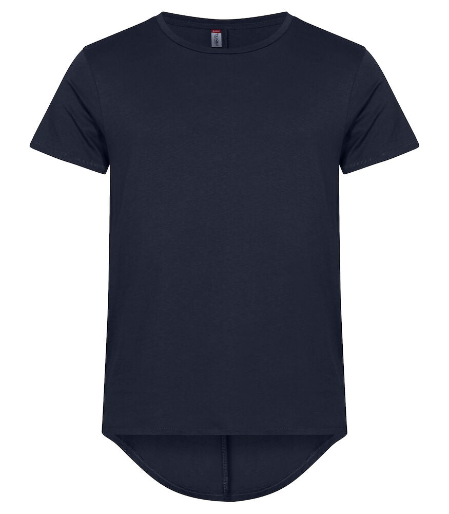 Clique Brooklyn T-Shirt | Mens Cotton Tee | Dropped Back Hem | 4 Colours | XS-3XL