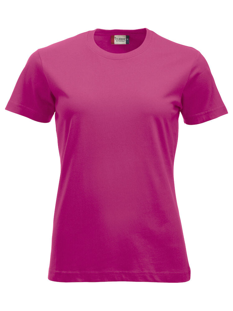 Clique Classic Ladies T-Shirt | Ringspun Cotton | Pre-Shrunk | 16 Colours | XS-2XL - Tee Shirt - Logo Free Clothing