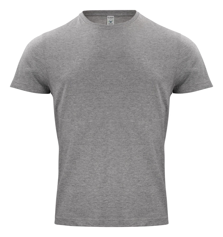 Clique Classic Organic Cotton Mens T-Shirt | Pre-Shrunk | Super Soft | 12 Colours | XS-3XL - Tee Shirt - Logo Free Clothing