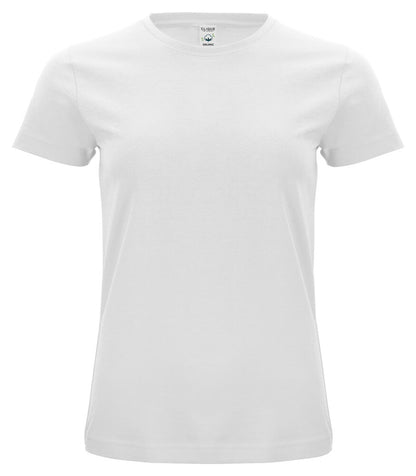 Clique Classic Organic Cotton Ladies T-Shirt | Pre-Shrunk | Super Soft | 12 Colours | XS-2XL - Tee Shirt - Logo Free Clothing