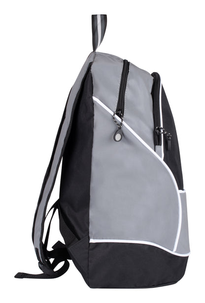 Clique Reflective Backpack | Two Zipped Compartments | 21 Litre Rucksack | Mesh Pocket | Reflective Panels