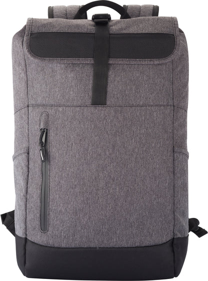 Clique Roll Top Backpack | Laptop Storage To 15" | 18 Litre Rucksack | Hidden Pocket | Melange Material