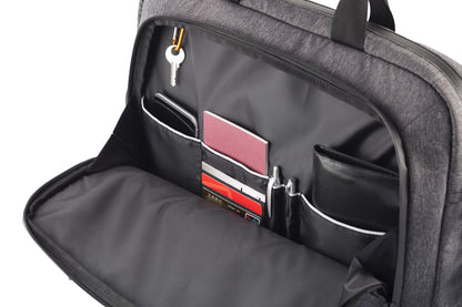 Clique Laptop Bag | Messenger Bag | For Laptops Up To 15" | Shoulder Strap | Carry Handle | Melange Grey