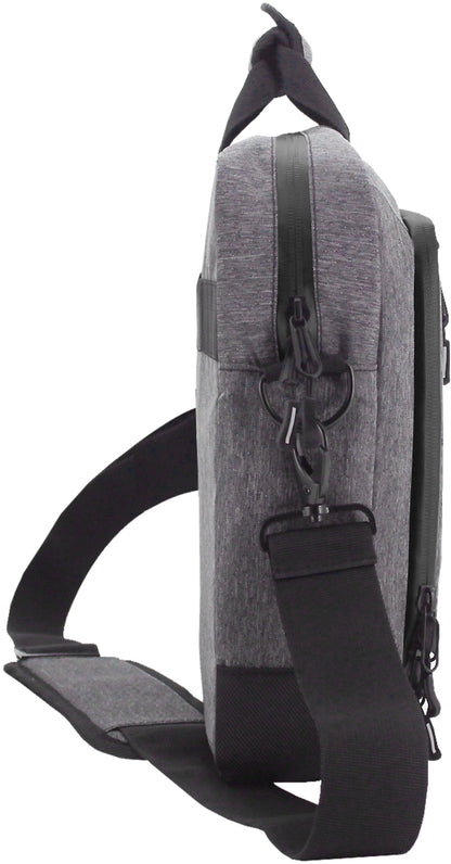 Clique Laptop Bag | Messenger Bag | For Laptops Up To 15" | Shoulder Strap | Carry Handle | Melange Grey