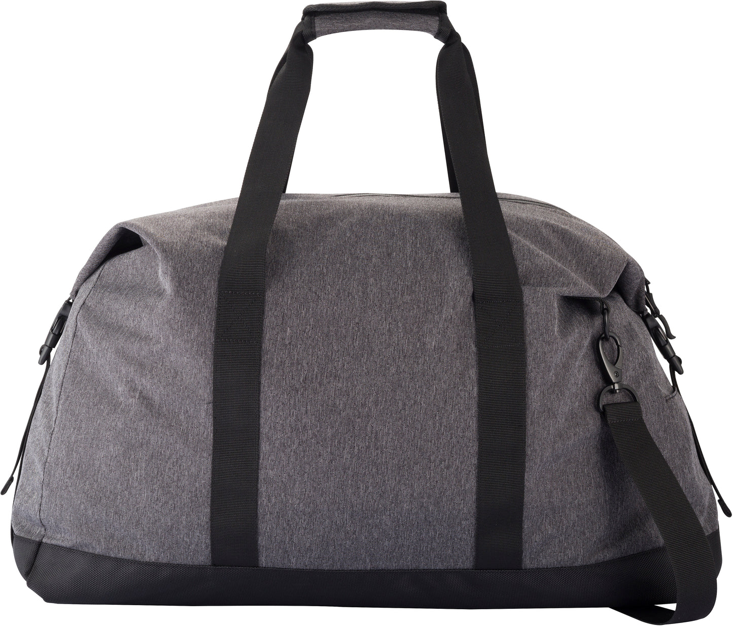 Clique Weekend Duffle | Zipped Travel Bag | Large 51 Litre Holdall | Shoulder Strap | Grey Melange
