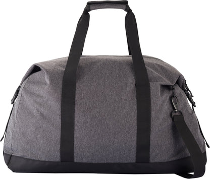 Clique Weekend Duffle | Zipped Travel Bag | Large 51 Litre Holdall | Shoulder Strap | Grey Melange