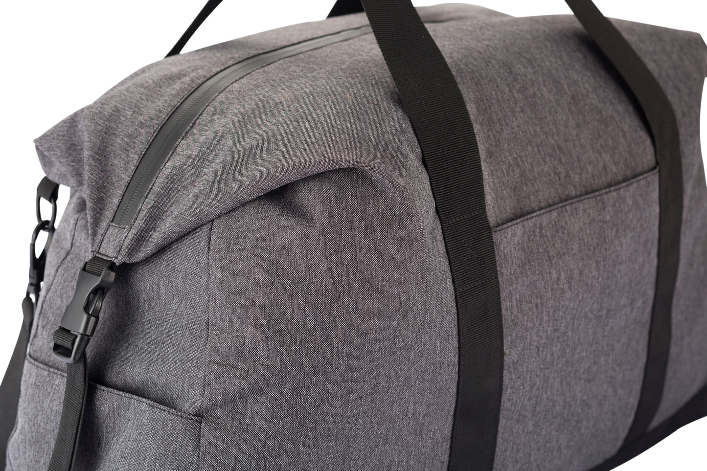 Clique Weekend Duffle | Zipped Travel Bag | Large 51 Litre Holdall | Shoulder Strap | Grey Melange