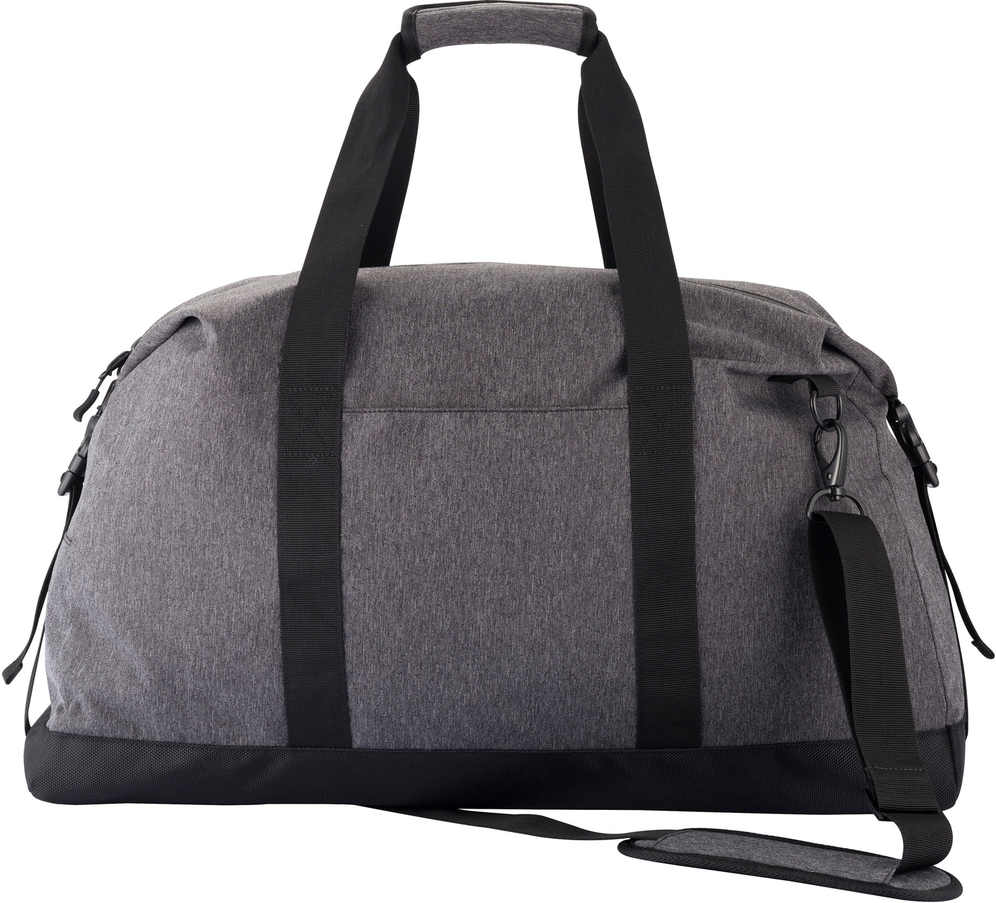 Clique Weekend Duffle | Zipped Travel Bag | Large 51 Litre Holdall | Shoulder Strap | Grey Melange