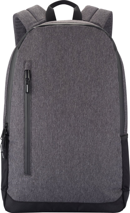 Clique Street Backpack | Padded Laptop Storage | 16 Litre Rucksack | Zipped Main Pocket | Grey Melange