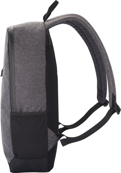 Clique Street Backpack | Padded Laptop Storage | 16 Litre Rucksack | Zipped Main Pocket | Grey Melange