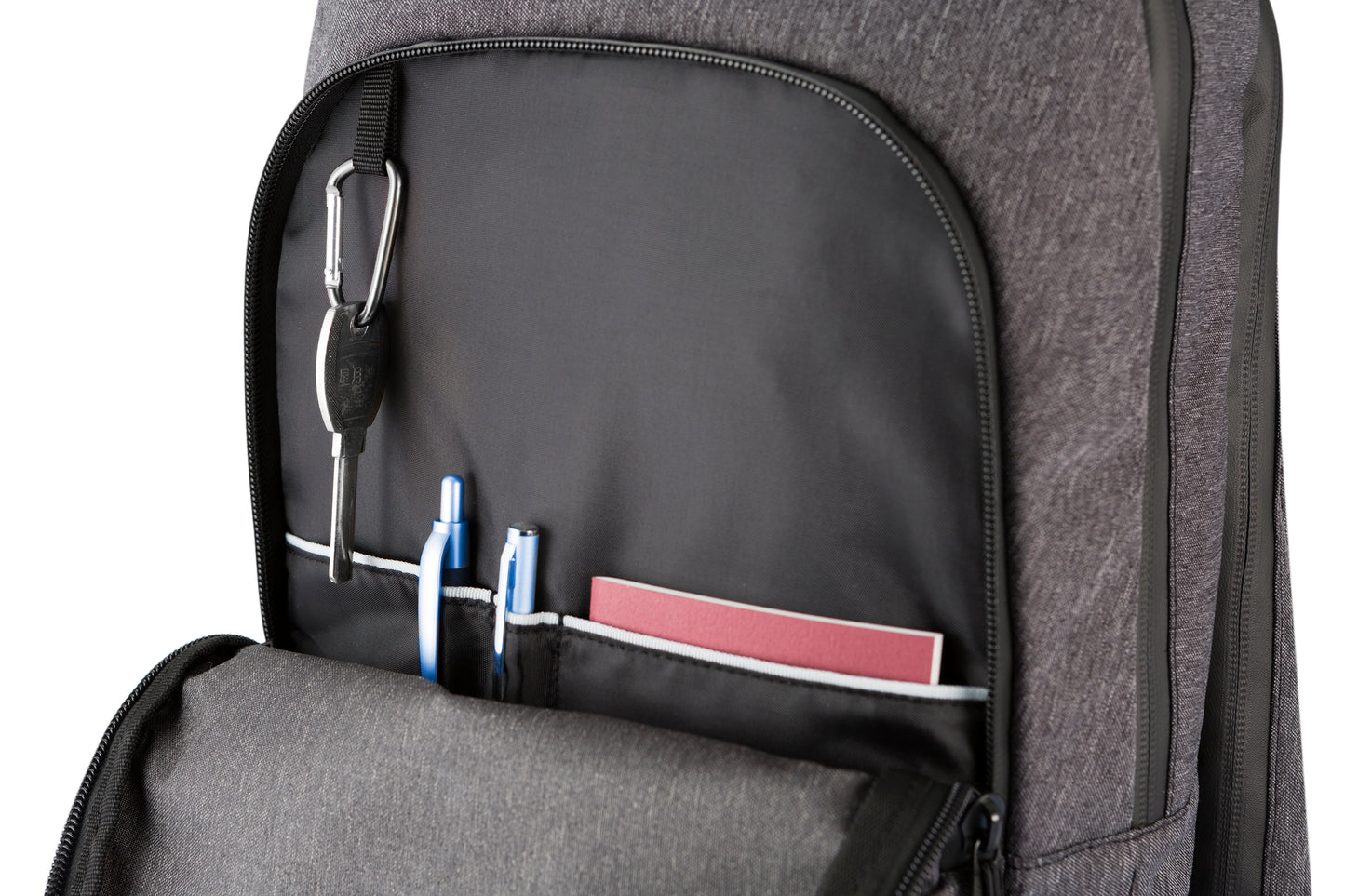 Clique City Backpack | 25 Litre Rucksack | Laptop Compartment | Hidden Pocket | Melange Grey | Carry Handle