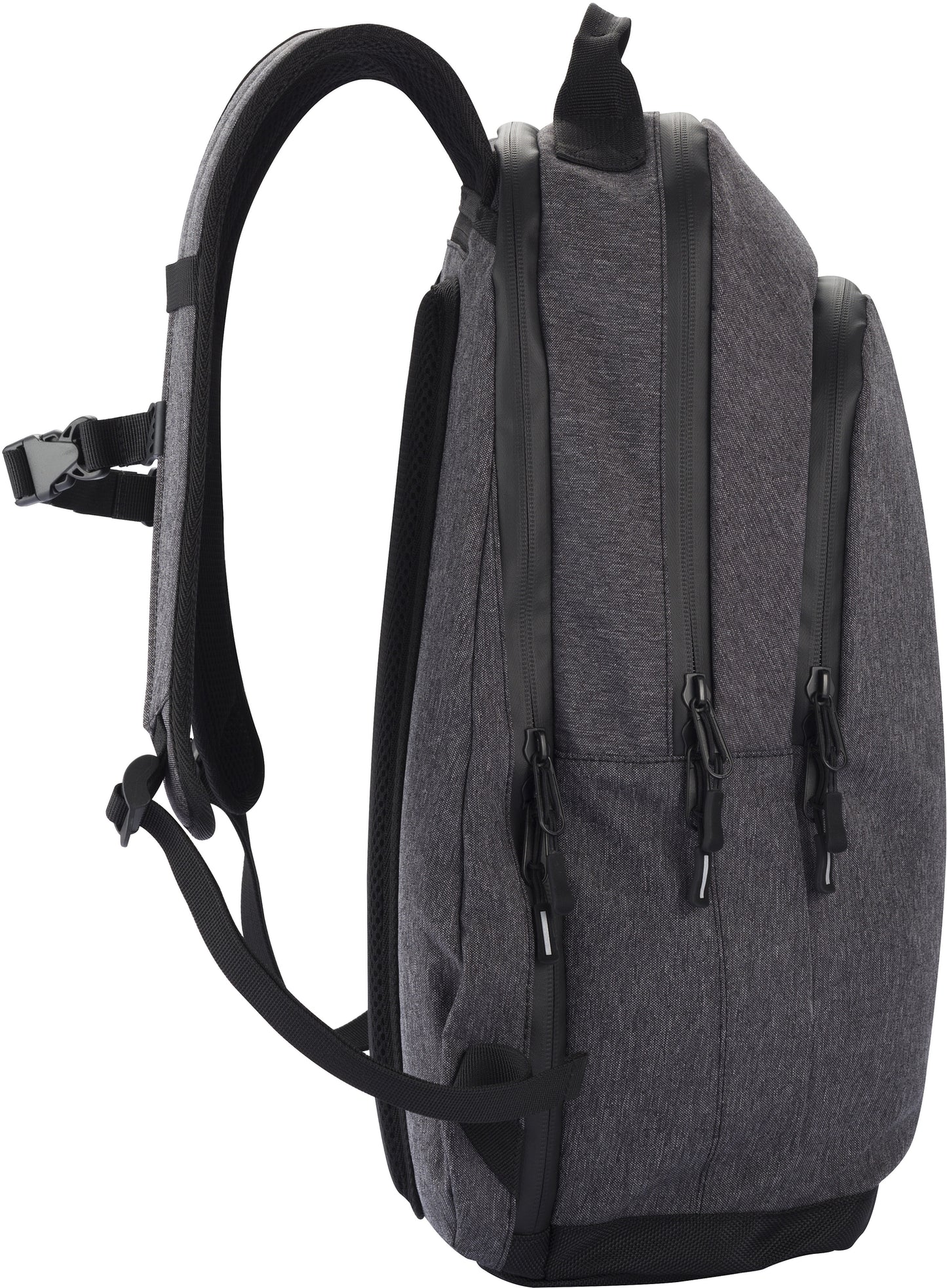 Clique City Backpack | 25 Litre Rucksack | Laptop Compartment | Hidden Pocket | Melange Grey | Carry Handle