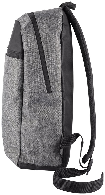 Clique Daypack | 12 Litre Rucksack | Zipped Main Compartment | Outer Pocket | Carry Handle | Melange Grey