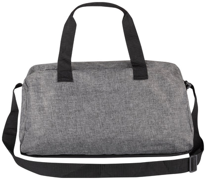 Clique Travel Bag | Weekend Duffle Bag | Zipped Main Compartment | 24 Litre Holdall | Shoulder Strap | Melange Grey