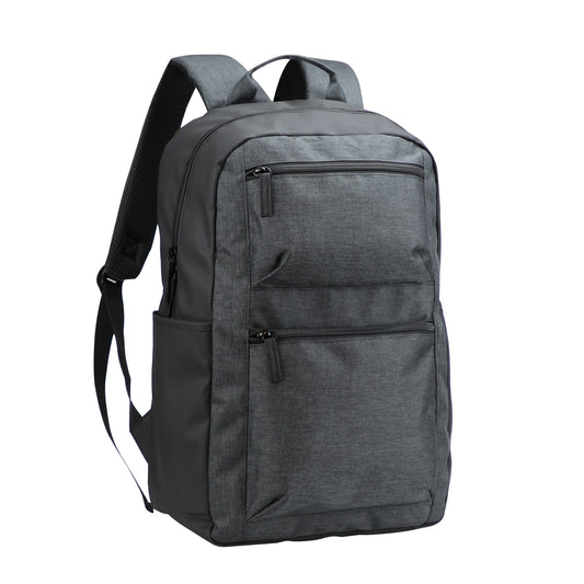 Clique Prestige Backpack | Multi-Pocket 18 Litre Rucksack | Zipped Pockets | Carry Handle | Melange Grey