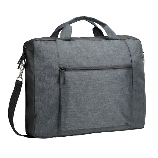 Clique Prestige Briefcase | Messenger Bag | 8 Litre Capacity | Shoulder Strap | Carry Handles | Melange Grey