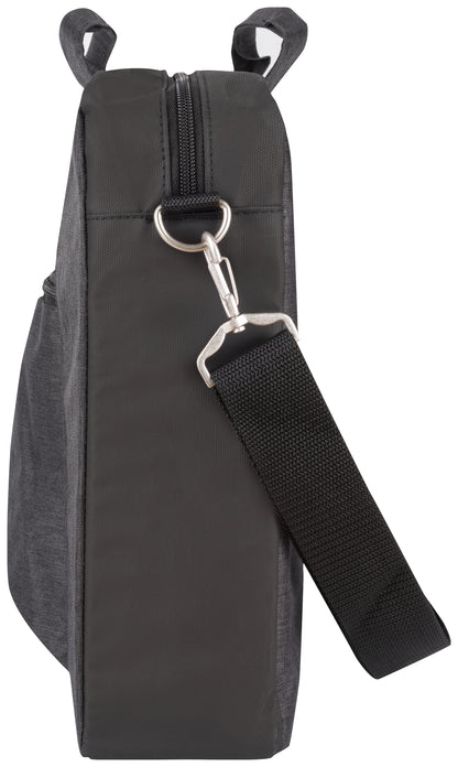 Clique Prestige Briefcase | Messenger Bag | 8 Litre Capacity | Shoulder Strap | Carry Handles | Melange Grey