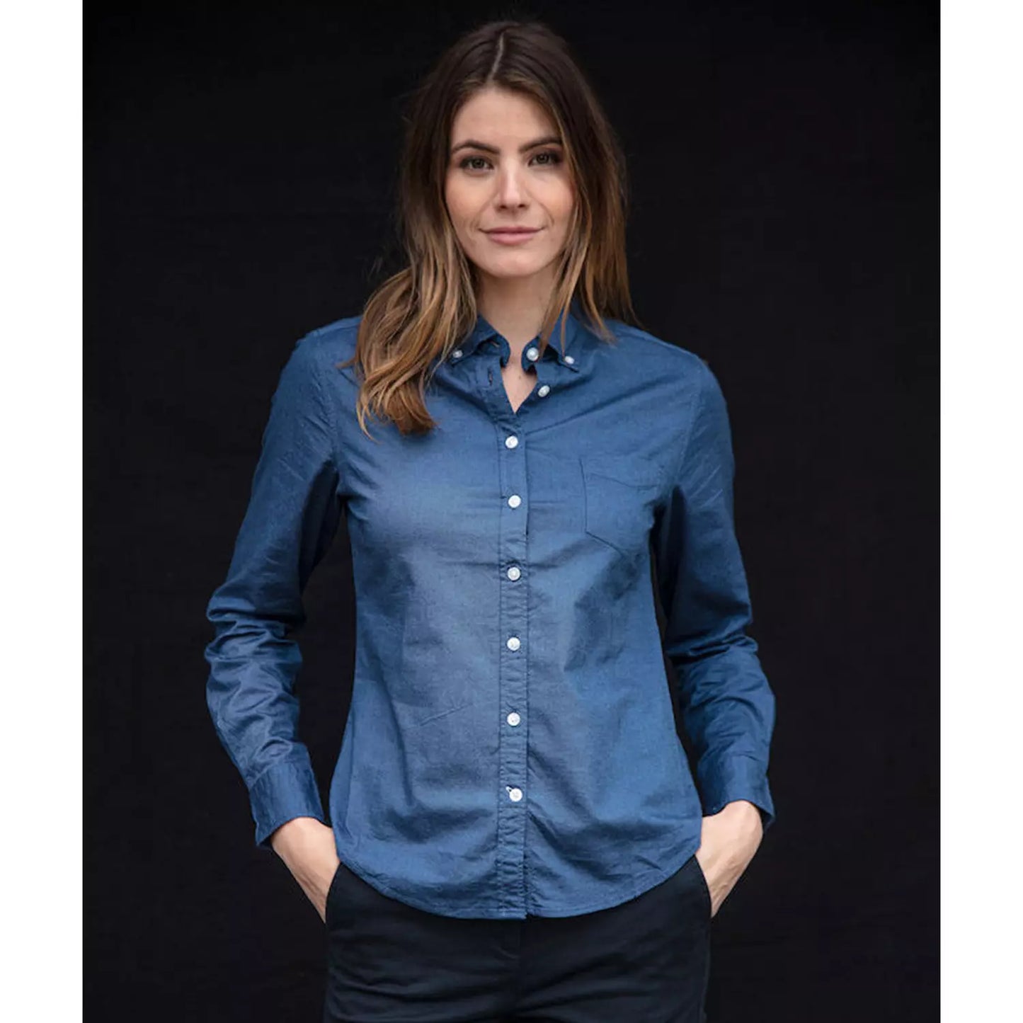 Cutter & Buck Hansville Ladies Oxford Shirt | Stretch Cotton | Long Sleeve | 4 Colours | XS-2XL